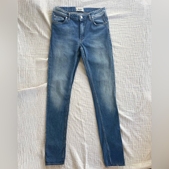Acne Studios Flex Montana Jeans 30/34 Slim Fit Blue - Picture 4 of 11